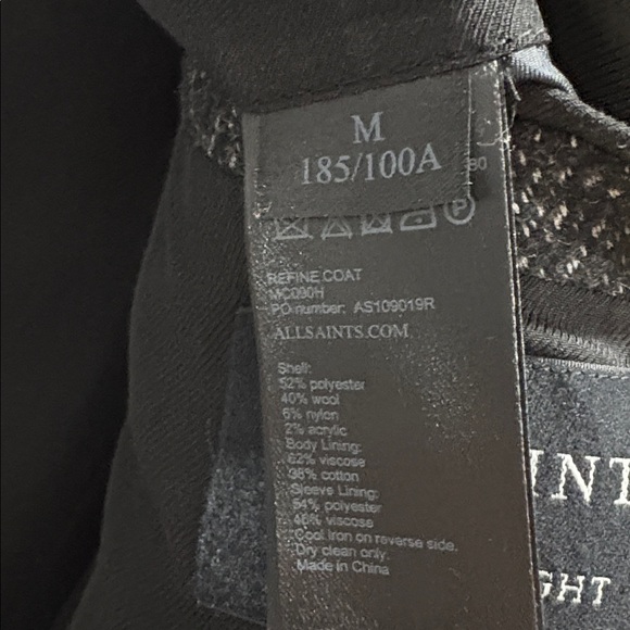 All saints long coat size 38 - Picture 4 of 4